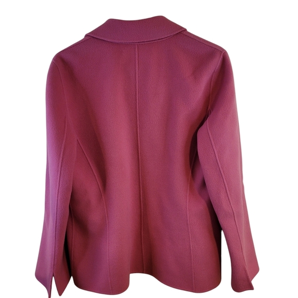 Dana Buchman Petites rose pink open front wool jacket - 12P.           D20 - Picture 5 of 6